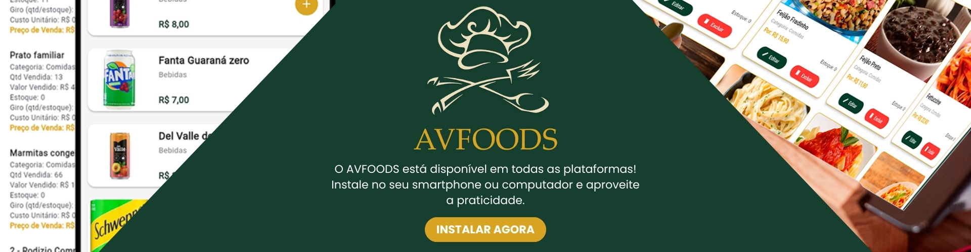 Avfoods - Apps - Avfoods Sistema de gestão de restaurantes